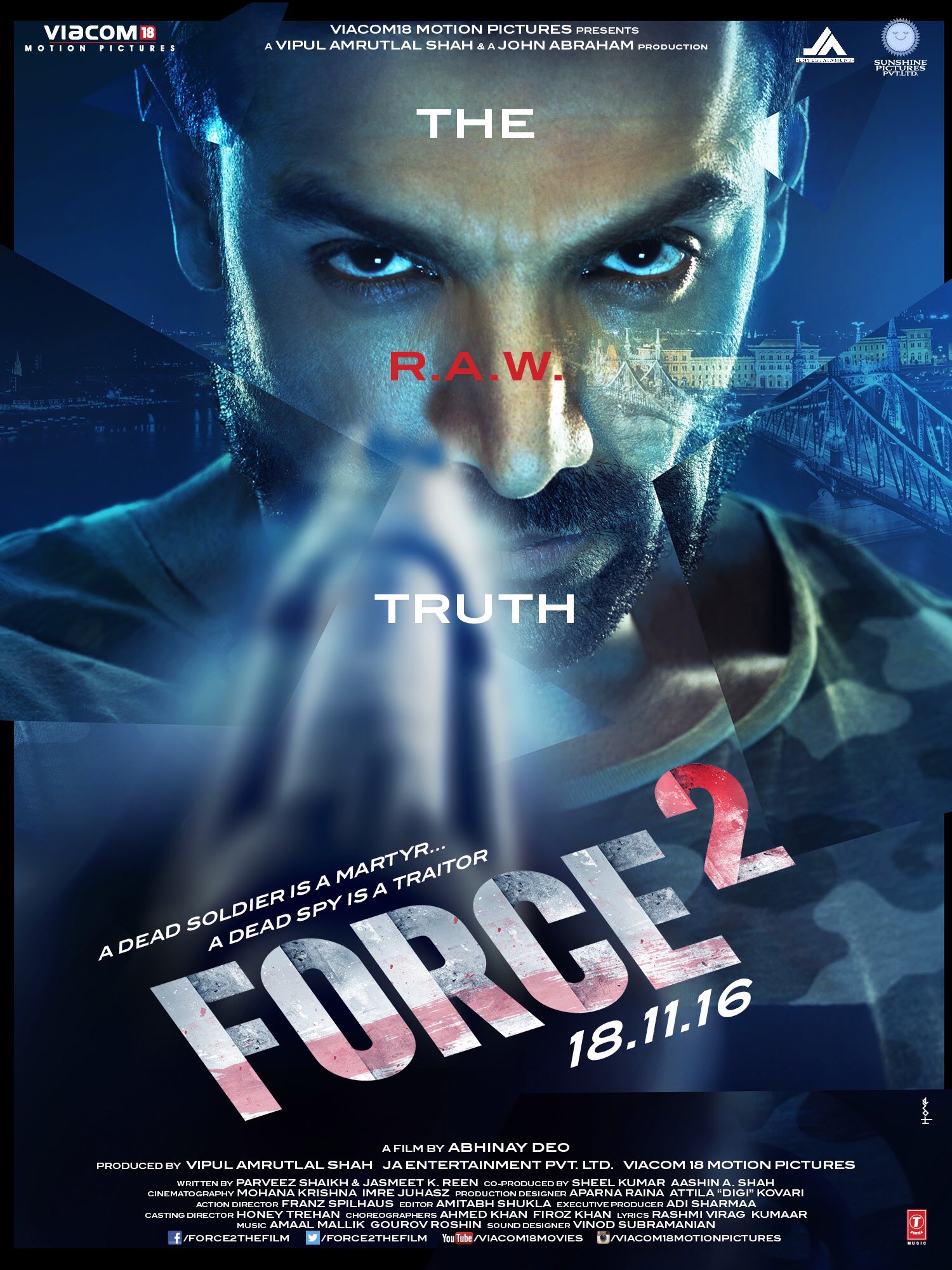Force 2 First Look Poster Of John Abraham And Sonakshi Sinha