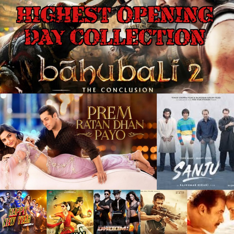 List of Top 10 Highest Opening Day Collection Bollywood Movie