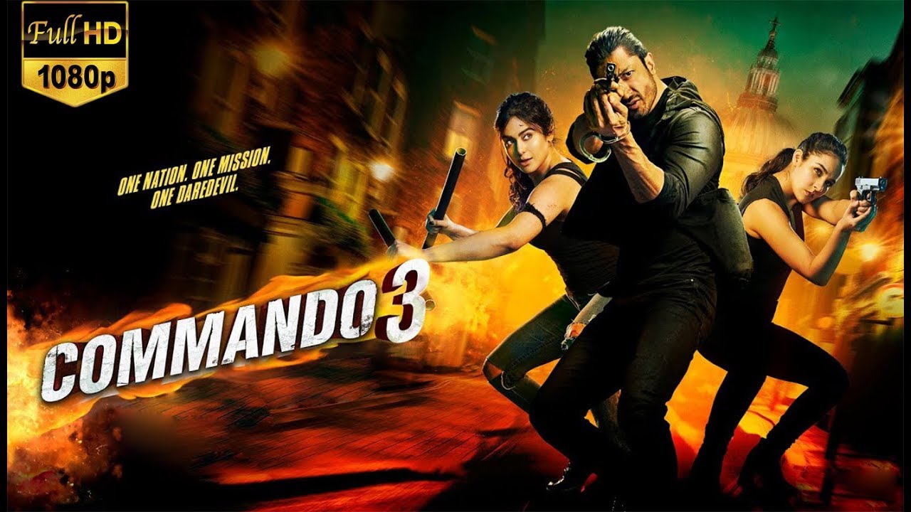 Commando 3 Movie Dialogues - Full HD Desktop Background